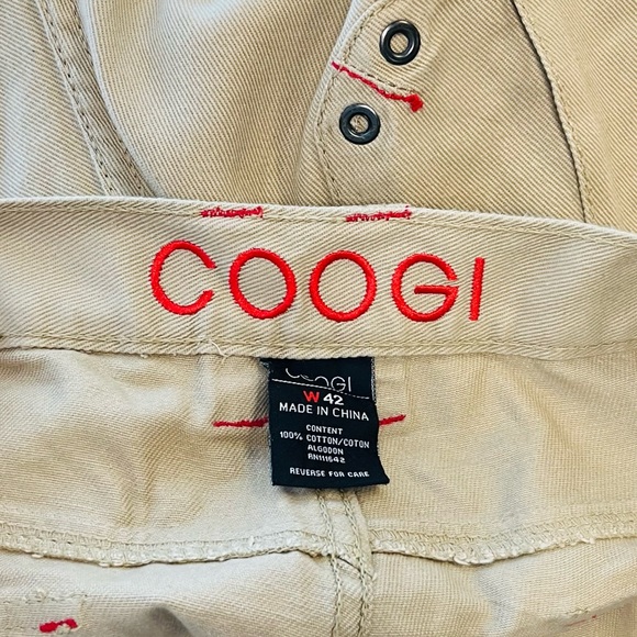 COOGI Mens Khaki Cargo Shorts - Picture 6 of 9